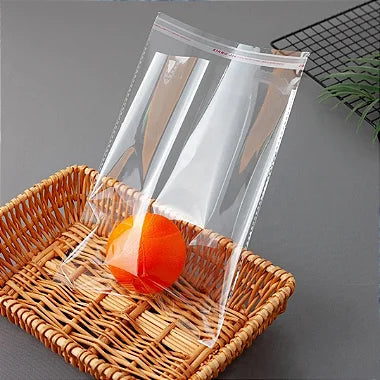 Saco Plástico Transparente com Aba Interna 1KG