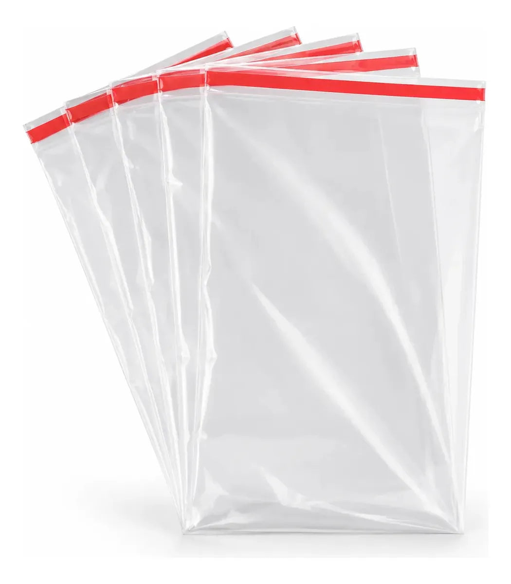 Saco Plástico Transparente com Aba Interna 1KG