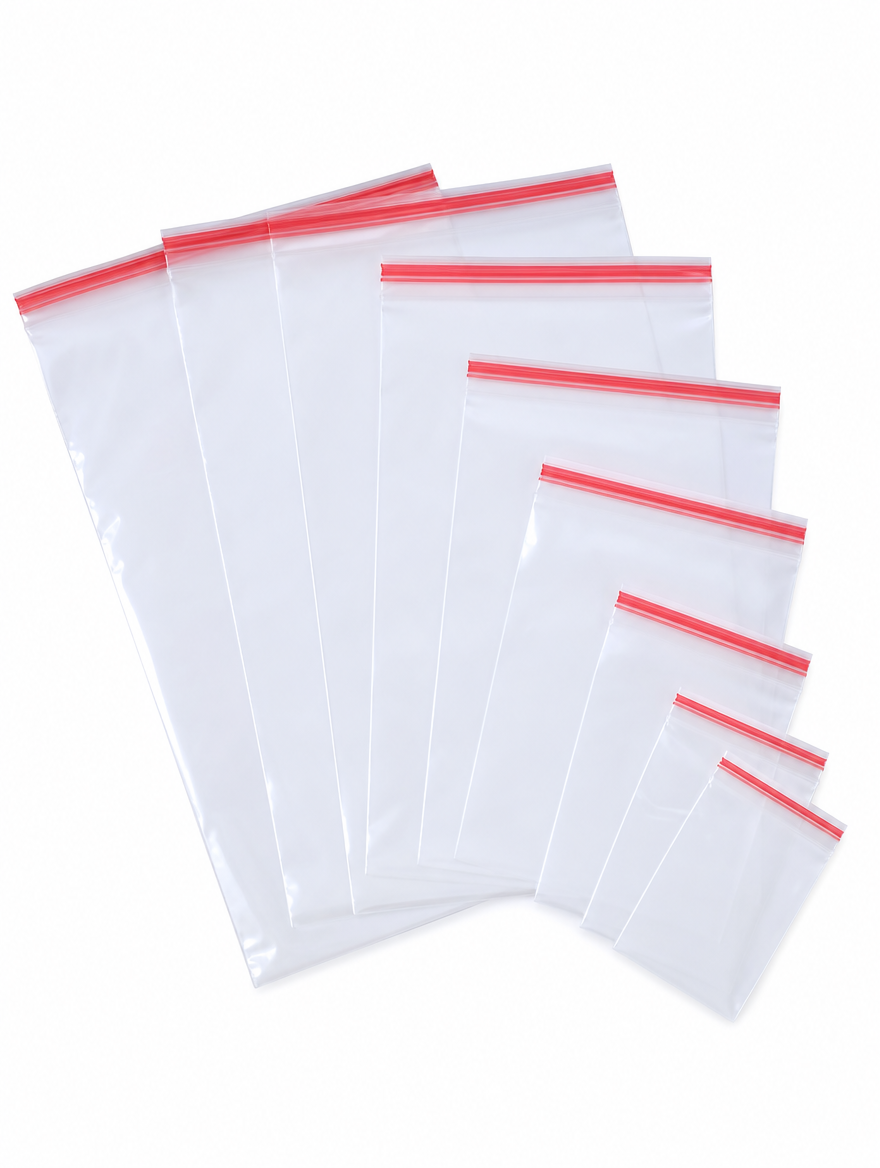 Saco Plástico Transparente com Aba Interna 1KG - 0,06 mm | 0,08 mm | 0,10 mm